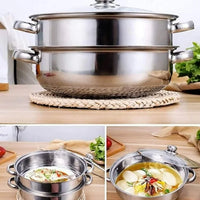 SteamPro™ Olla vaporera de dos niveles