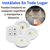 Set de 3 Luces Led EcoLight™ inalámbricas