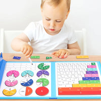Fraction Game™ Rompecabezas magnético educativo de fracciones