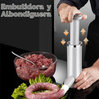Albony® Maquina de embutidos||Prepara albóndigas, chorizo, salchichas y más