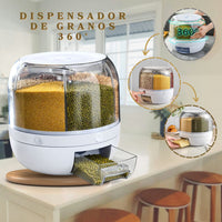 360 RevGrain™ Dispensador de granos giratorio