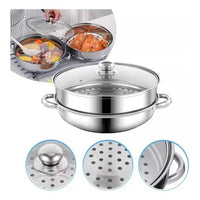 SteamPro™ Olla vaporera de dos niveles