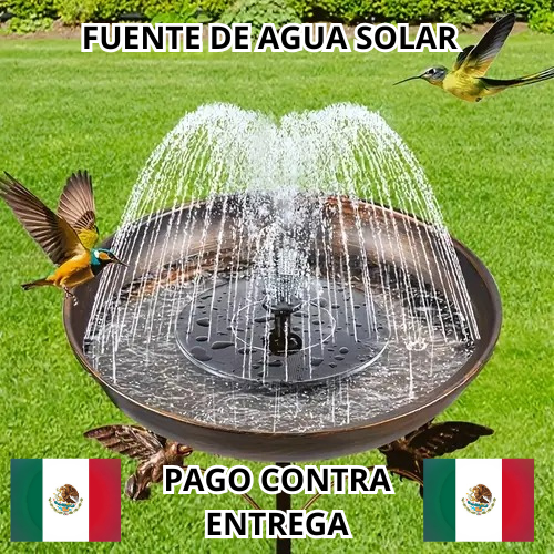 SolarWave™ Fuente de agua energía solar decorativa