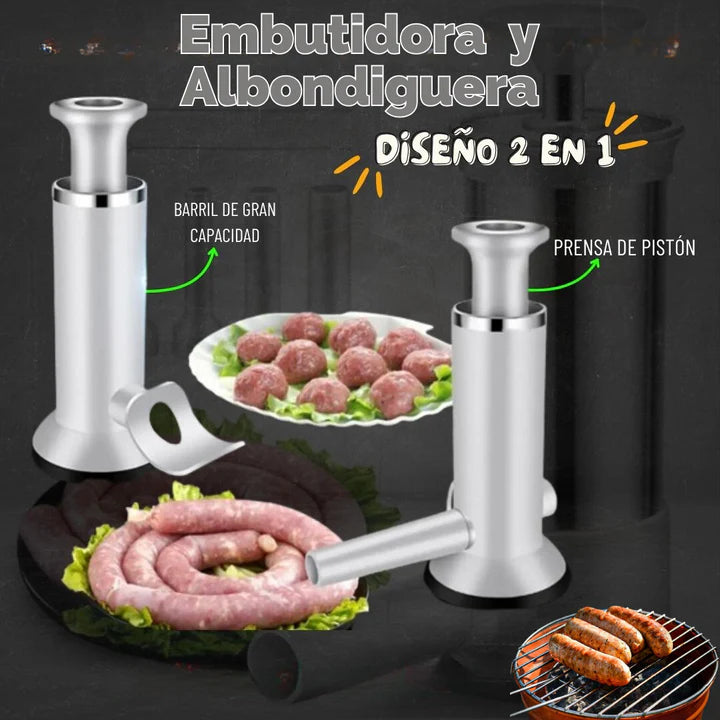 Albony® Maquina de embutidos||Prepara albóndigas, chorizo, salchichas y más