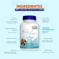 15 Day Cleanse® Limpiador natural del sistema digestivo|| Hecho en E.U.A