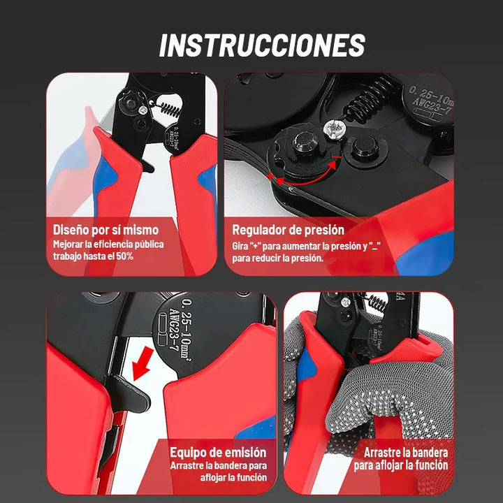 FixPro 1200™ Alicate de crimpado de cables autoajustables || Con 1200 terminales