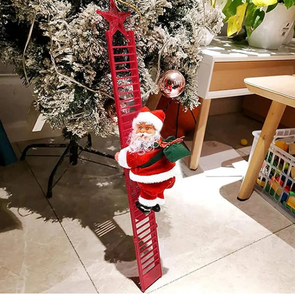 Santa Claus con escalera musical sube y baja