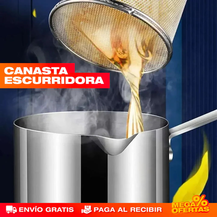 Frierty™ Olla Freidora Premium||Con cesta incluida