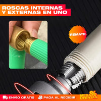 RoscaPro™ Roscador para PVC/PPR — SET x2 piezas (½ y ¾)