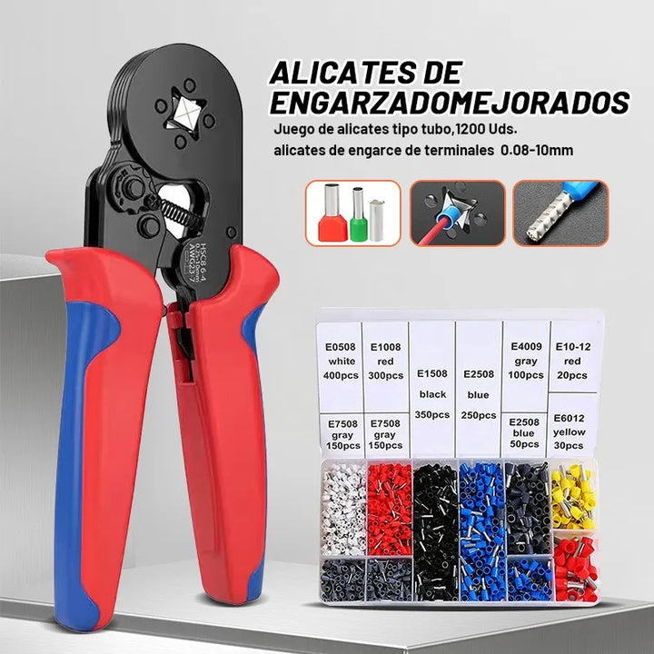 FixPro 1200™ Alicate de crimpado de cables autoajustables || Con 1200 terminales