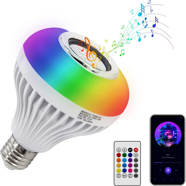 Lumina®  lampara con audio Bluetooth  y Luz RGB