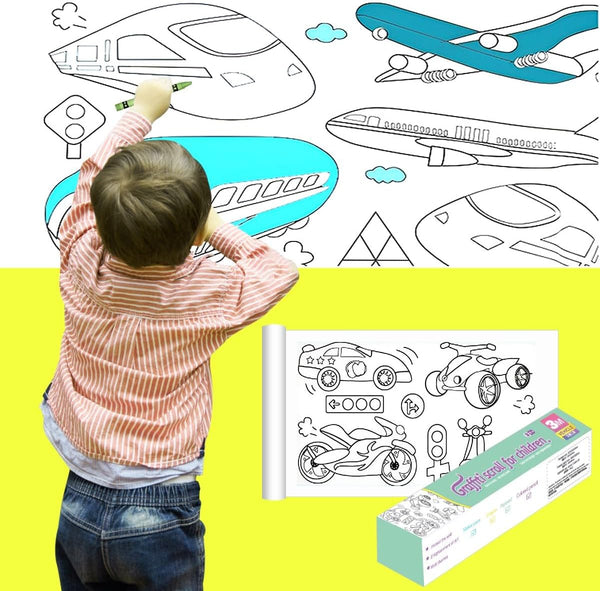 MagicPape® Rollo de papel para dibujo de 3 mts (Oferta 2x1)🔥
