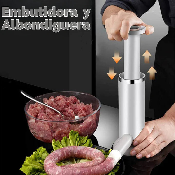 Albony® Maquina de embutidos||Prepara albóndigas, chorizo, salchichas y más