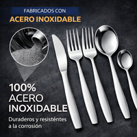Orvéa™ Set de cubiertos premium elegantes||24 piezas