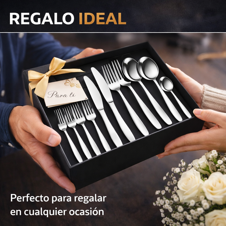 Orvéa™ Set de cubiertos premium elegantes||24 piezas