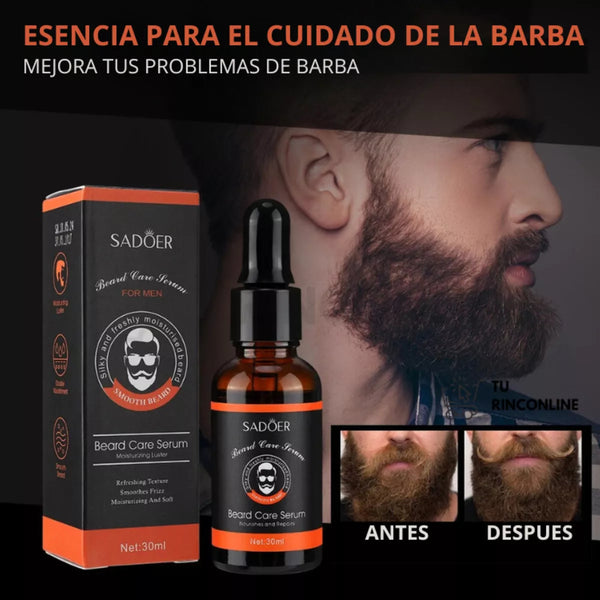 Sadoer™ Serum de barba||Formula libre de químicos