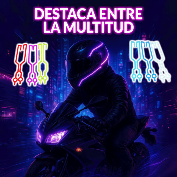 HelmetGlow®- Luces led para casco moto 2X1