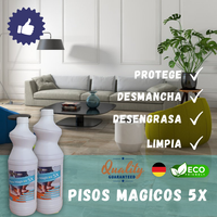 Pisos Mágicos 5X® desmancha y desengrasa|| Formula Alemana