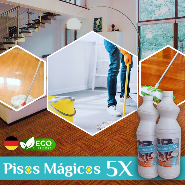 Pisos Mágicos 5X® desmancha y desengrasa|| Formula Alemana