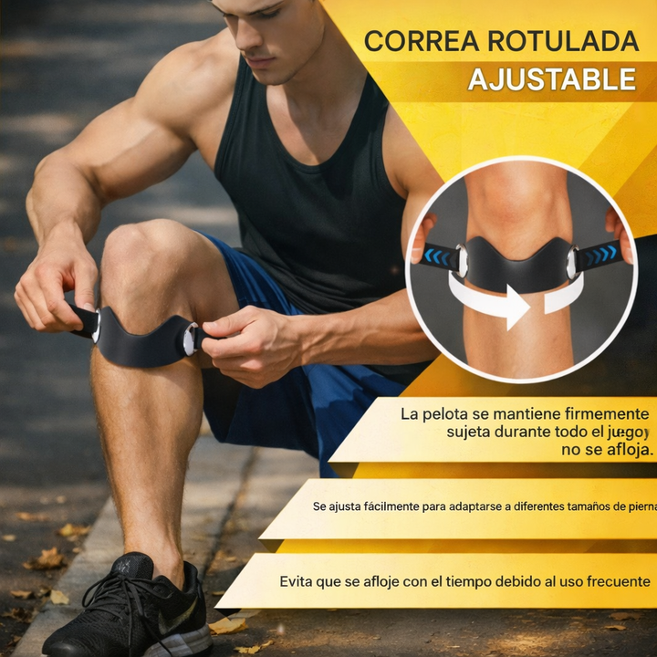 FlexiSupport™-Ajustable que ayuda a reducir la tensión en la rodilla