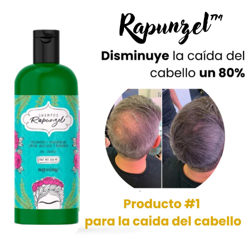 Rapunzel™ Shampoo para combatir la caída del cabello 500 ml.